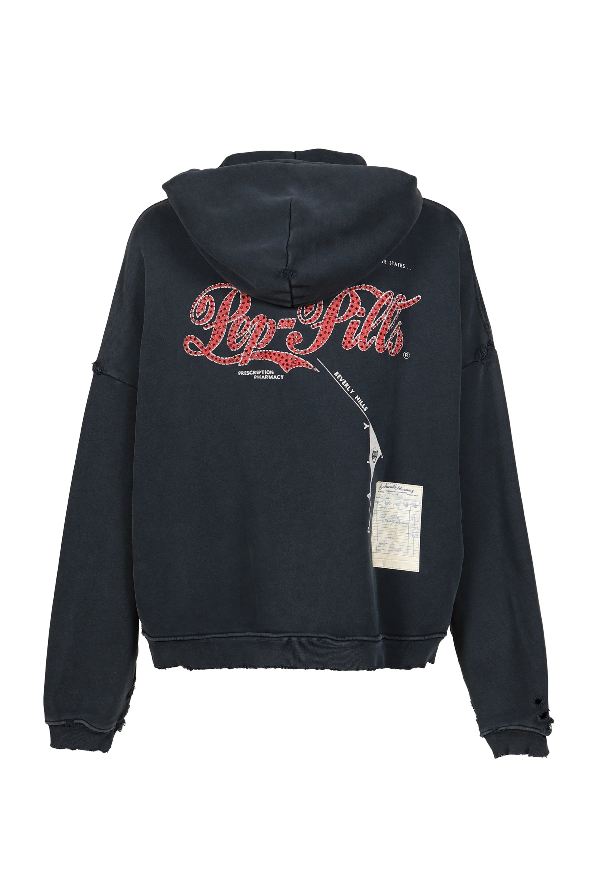 PHARMACY ZIP HOODED SWEATSHIRT (20TH EXCLUSIVE) / BLK