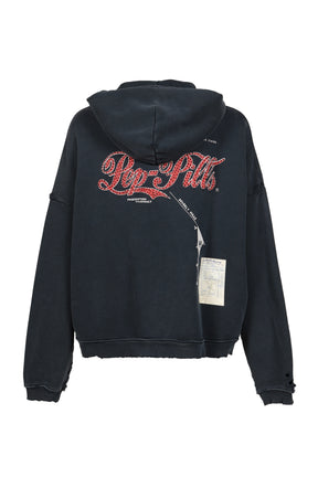 PHARMACY ZIP HOODED SWEATSHIRT (20TH EXCLUSIVE) / BLK