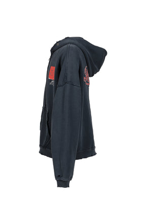 PHARMACY ZIP HOODED SWEATSHIRT (20TH EXCLUSIVE) / BLK