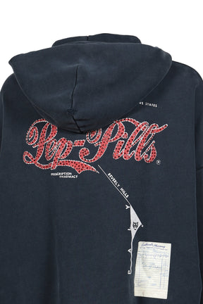 PHARMACY ZIP HOODED SWEATSHIRT (20TH EXCLUSIVE) / BLK