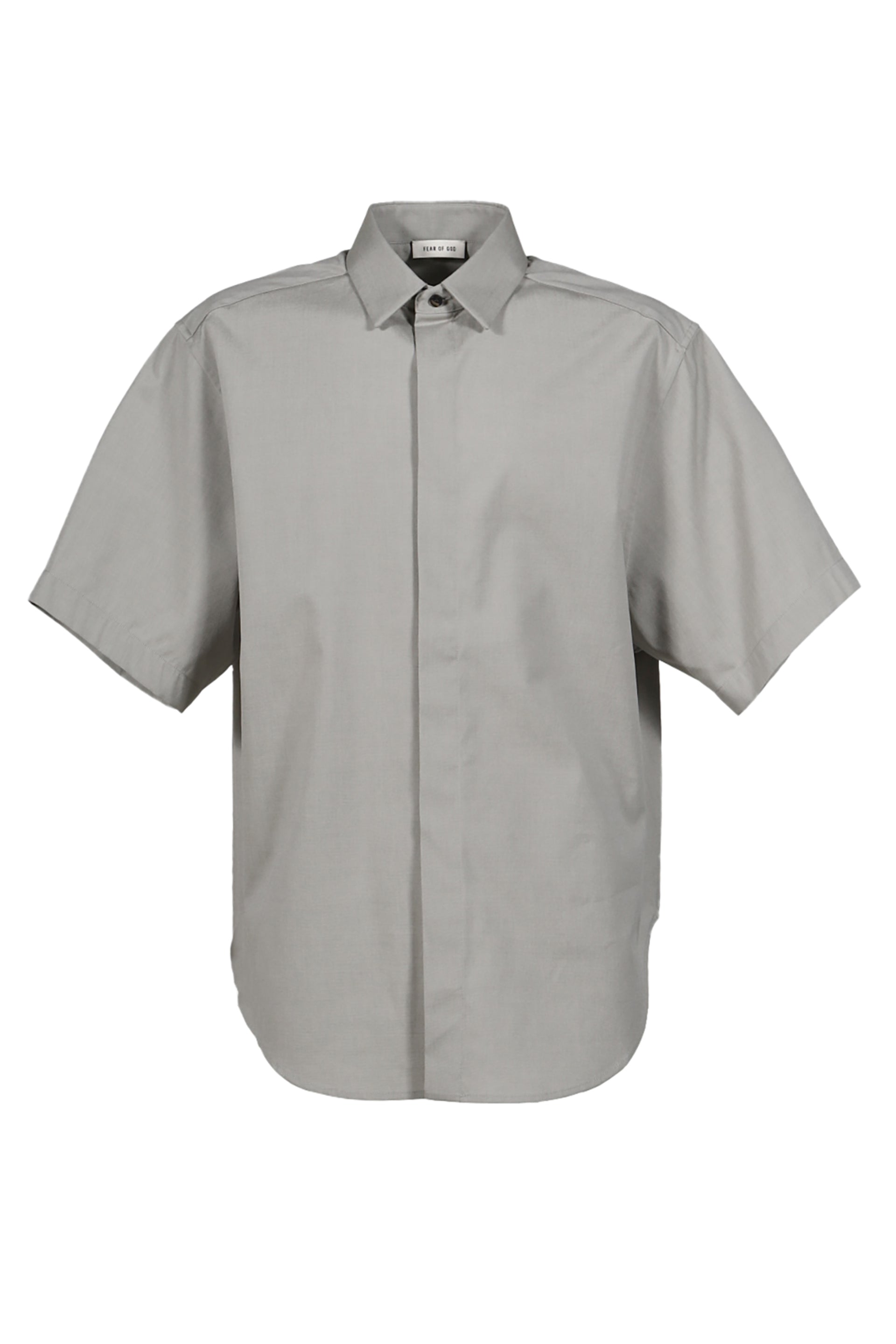 FEAR OF GOD THE ETERNAL COLLECTION SHORT SLEEVE OXFORD SHIRT /MELANGE DOVE GREY
