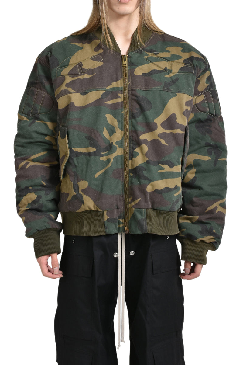 モンマサトコさん専用 SATOSHI NAKAMOTO サトシ ナカモト FW24 CAMO MA-1 MOTO JACKET