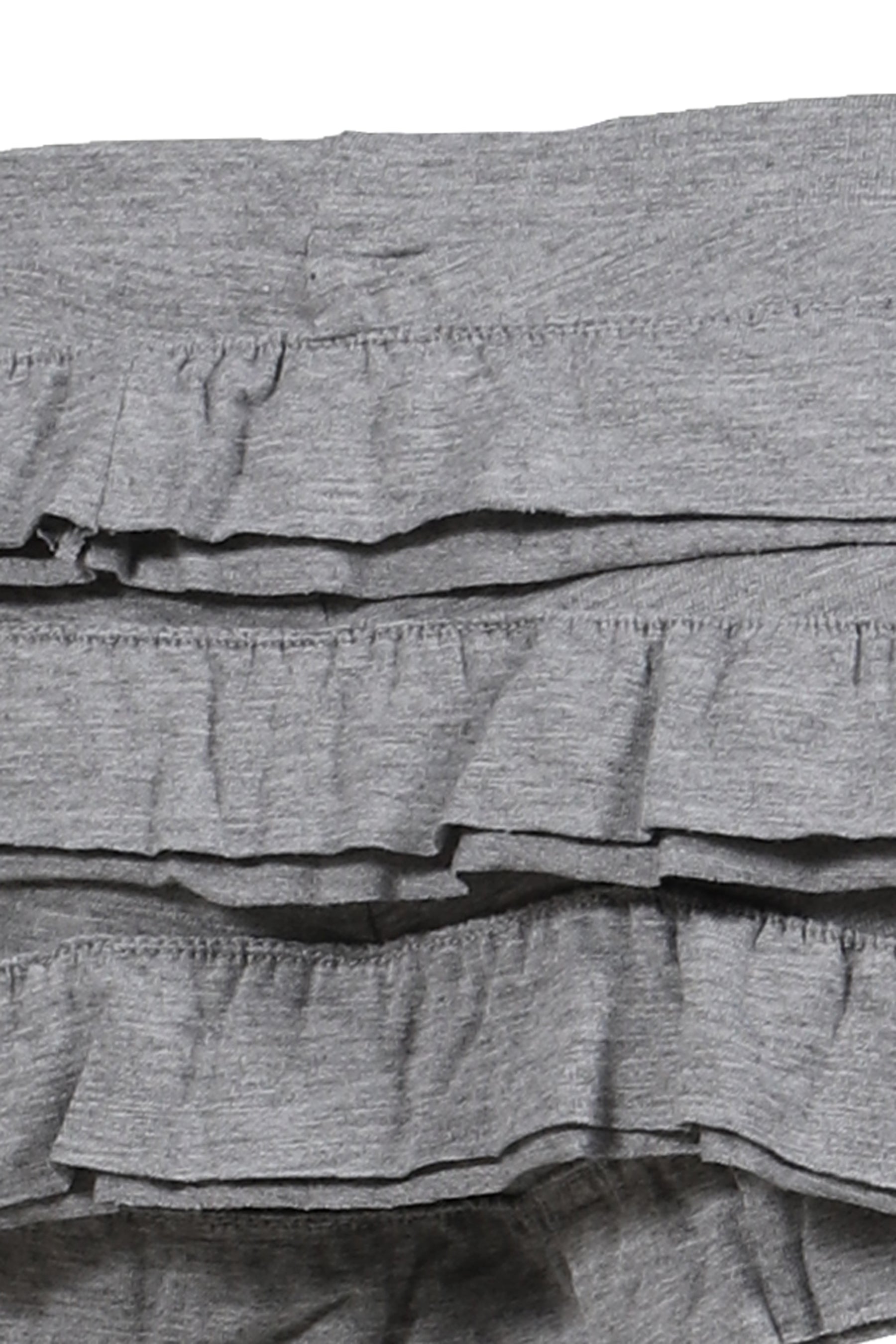 DECONSTRUCTED JERSEY FRILL BLOOMERS - GREY / GRY