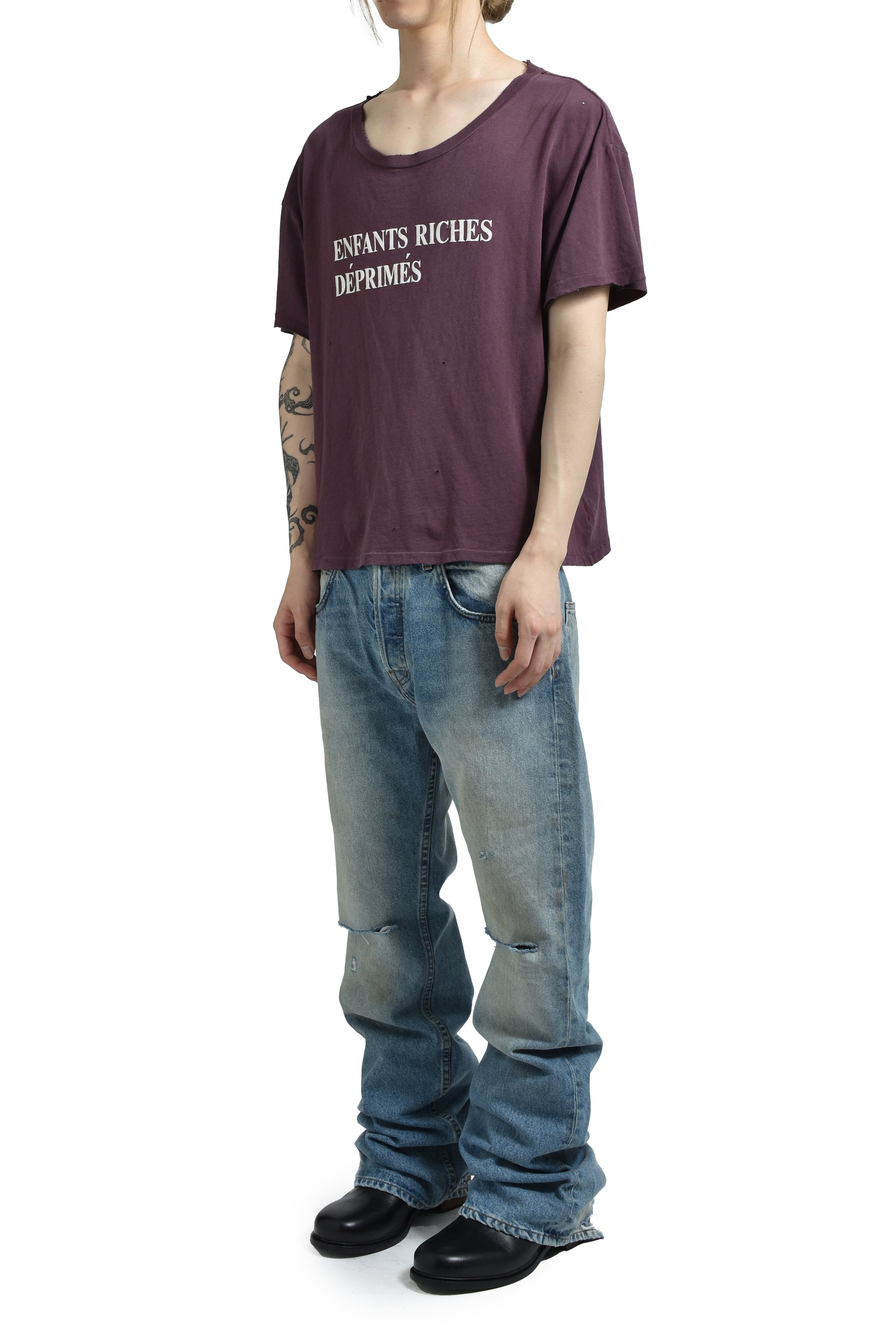 CLASSIC LOGO T-SHIRT / MUD RED 