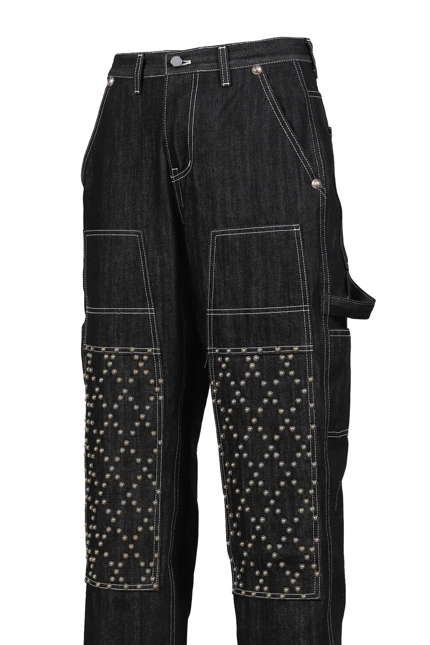 Thug Club サグクラブ FW25 ANGELS STUDDED WORK PANTS / BLK