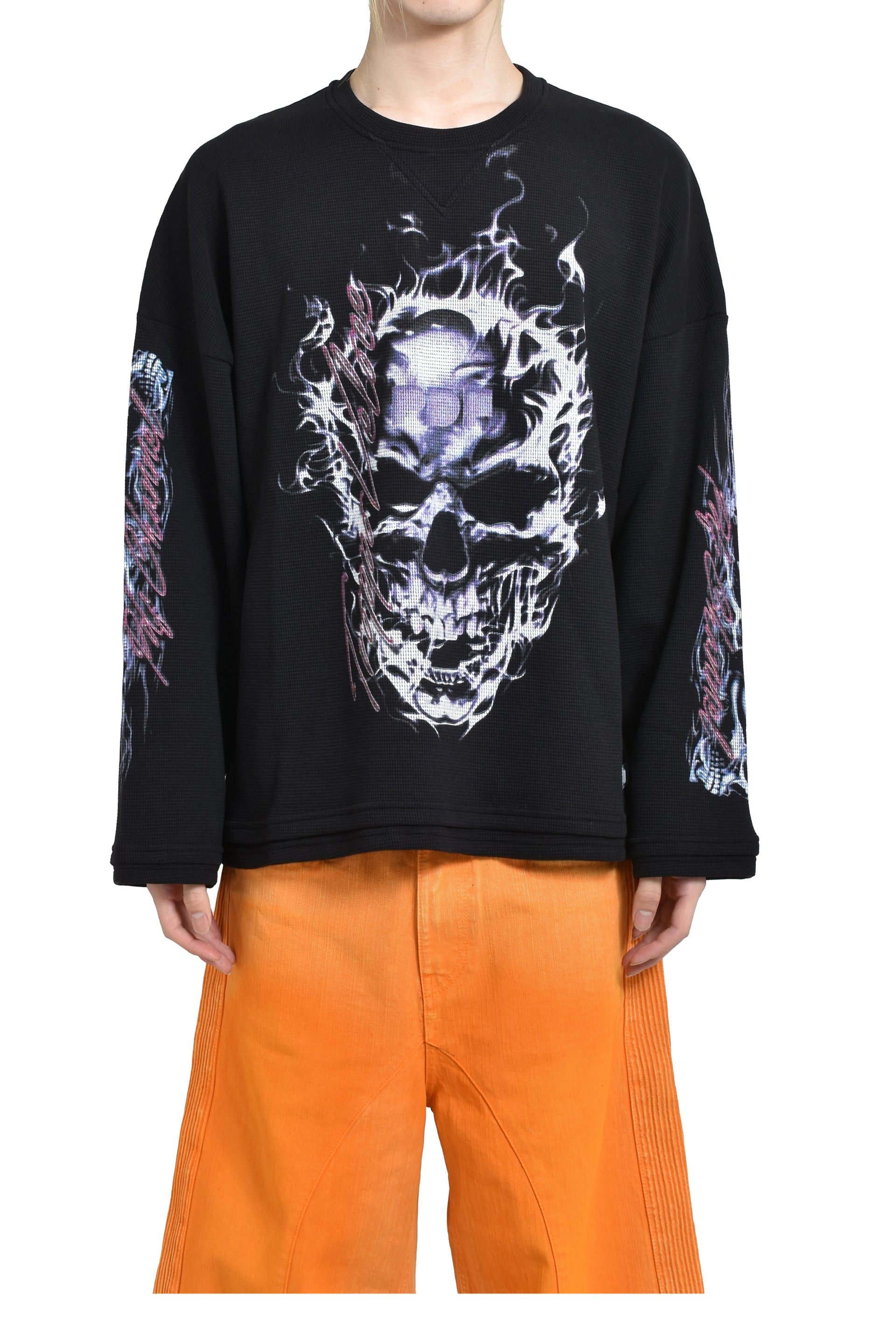 PDF SKULL LONGSLEEVE (DOM47 BIS) / BLK