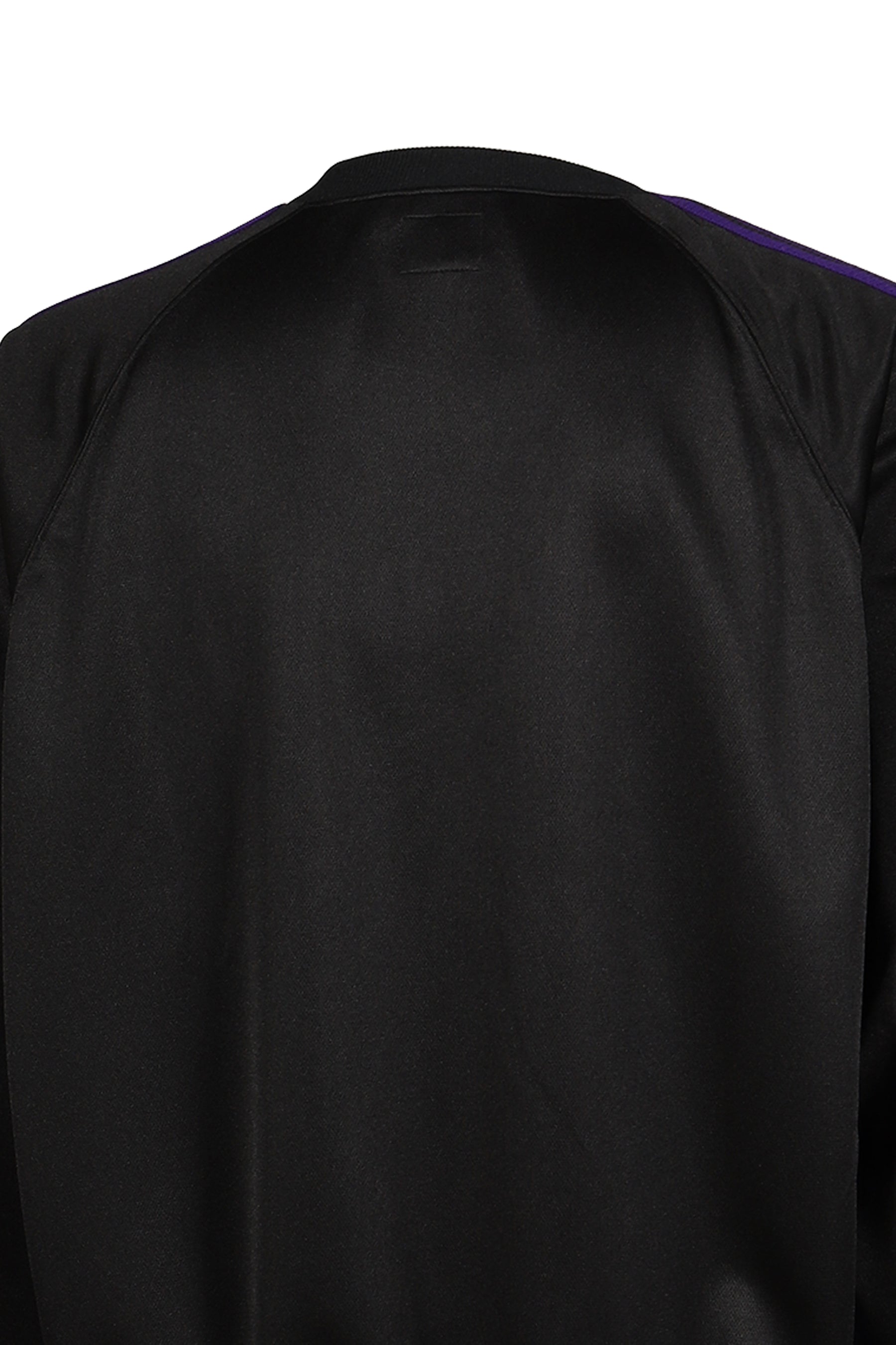 TRACK CREW NECK SHIRT - POLY SMOOTH / BLK