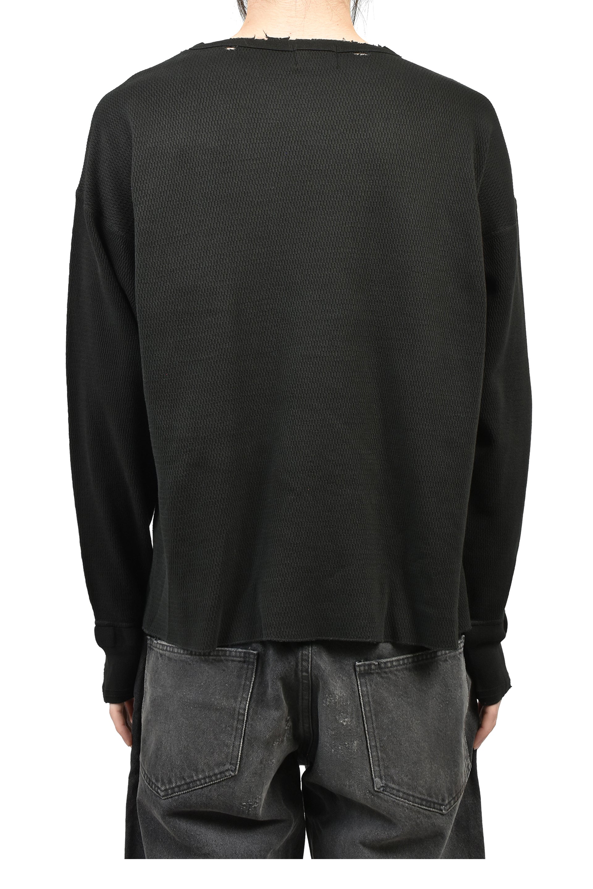 CLASSIC LOGO DISTRESSED THERMAL LS / CHA