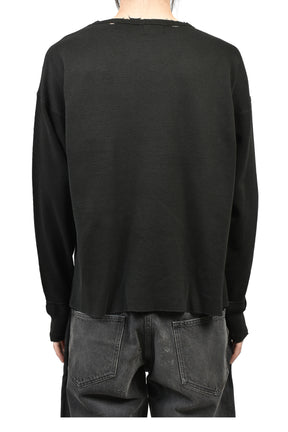 CLASSIC LOGO DISTRESSED THERMAL LS / CHA