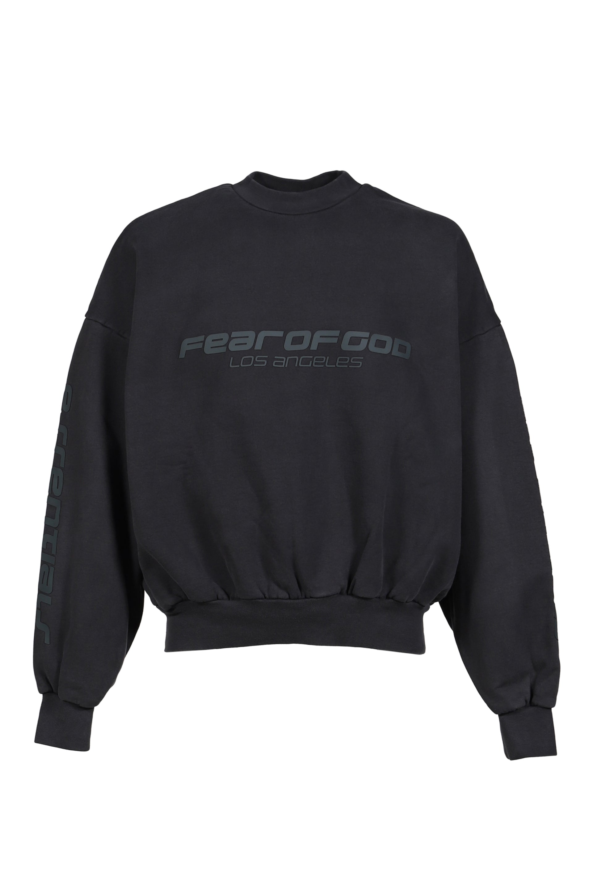 CROPPED RELAXED SWEATSHIRT / VTG BLK