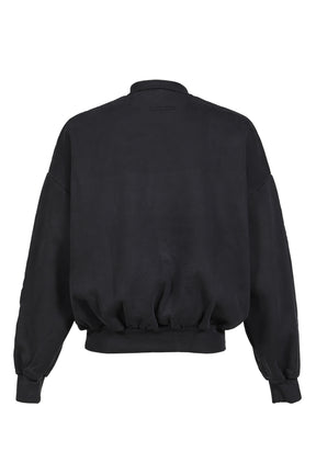 CROPPED RELAXED SWEATSHIRT / VTG BLK