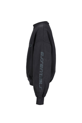 CROPPED RELAXED SWEATSHIRT / VTG BLK