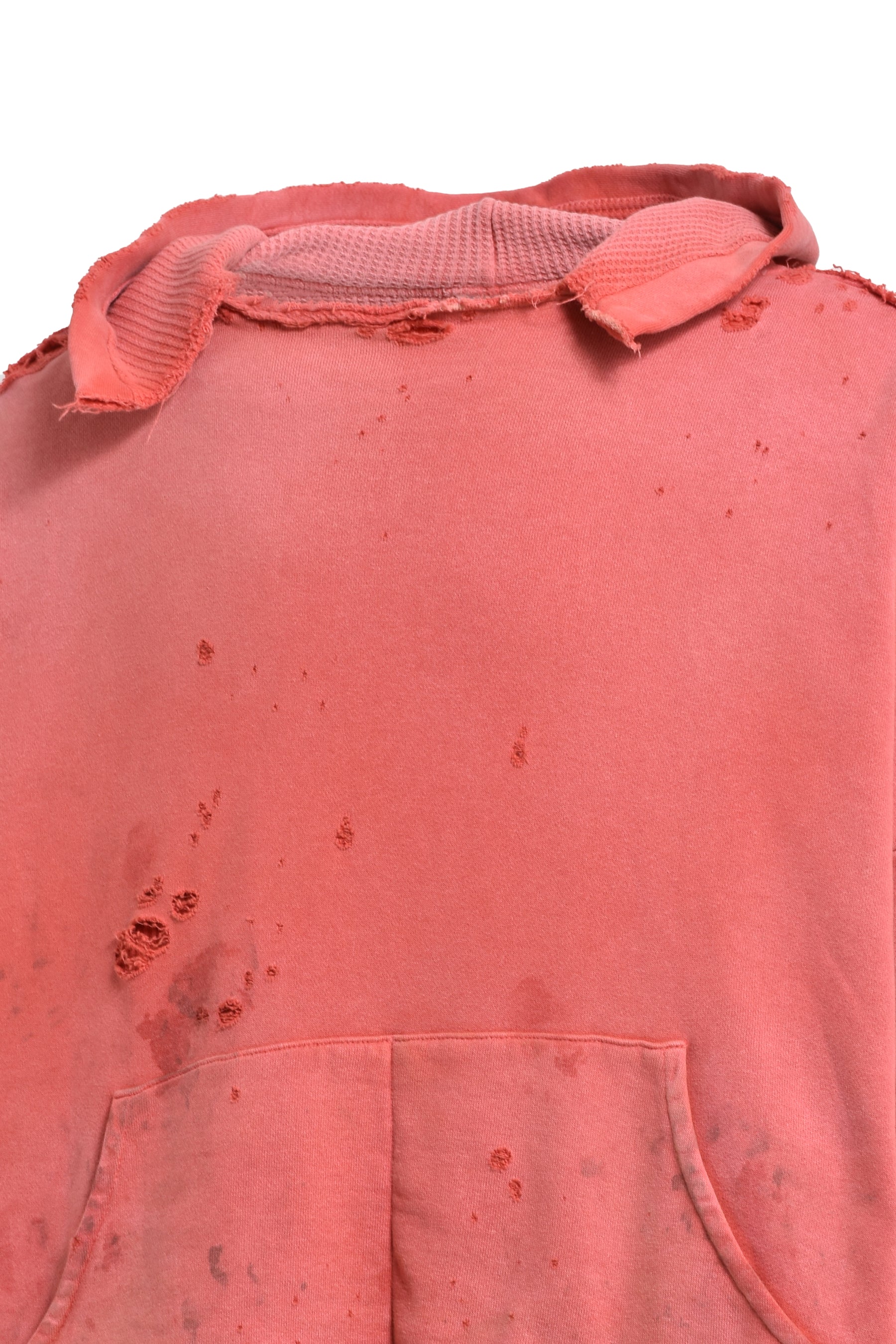 DOUBLE FACE HOODIE / RED