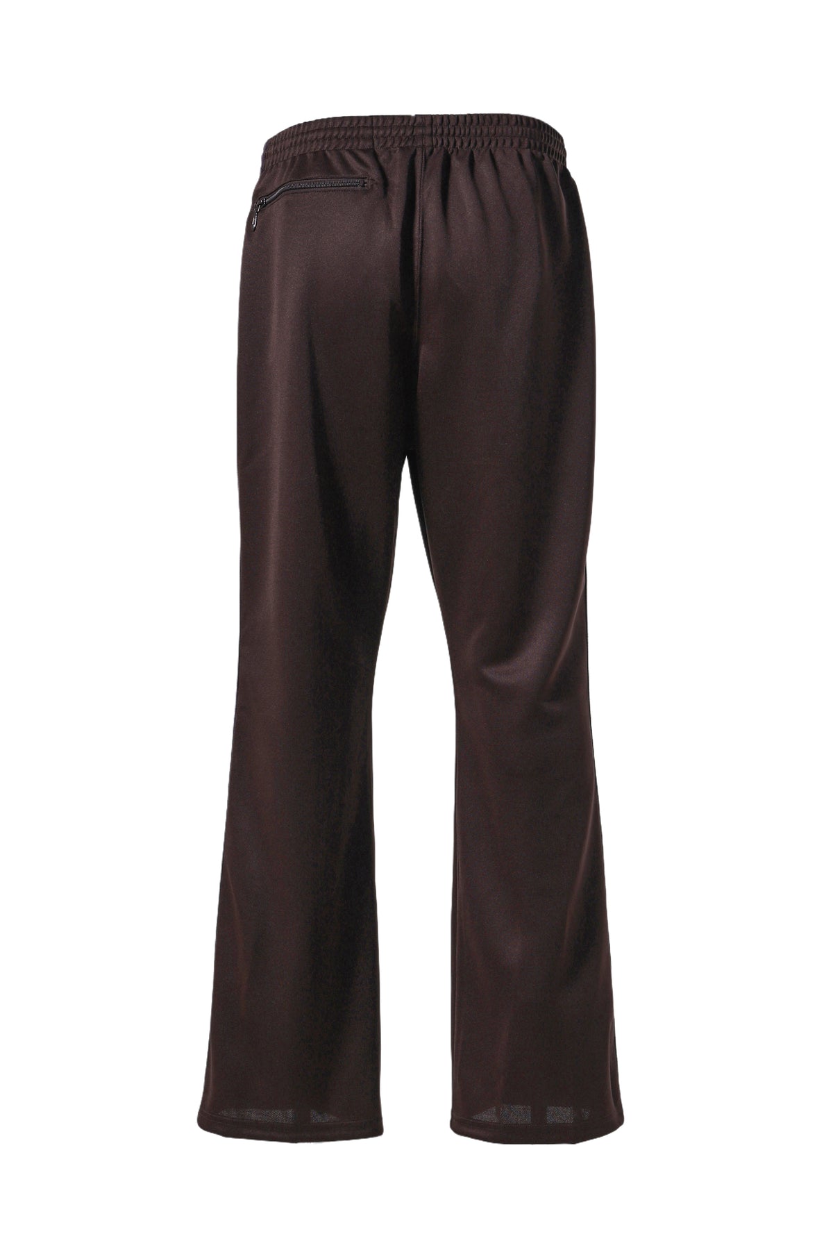 BOOT-CUT TRACK PANT - POLY SMOOTH / DK.BRW