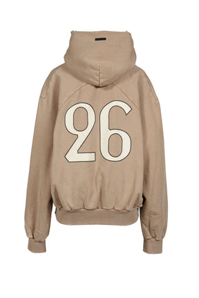 "26" CLASSIC FIT HALF RAGLAN HOODIE / DUNE PEARL
