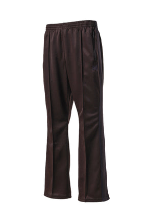 BOOT-CUT TRACK PANT - POLY SMOOTH / DK.BRW