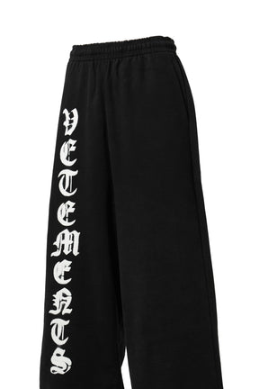 REVERSE ANARCHY BAGGY SWEATPANTS / WASHED BLK WHT