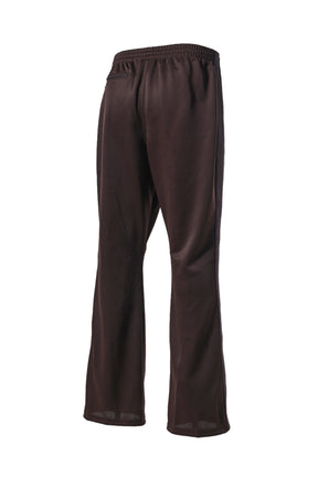 BOOT-CUT TRACK PANT - POLY SMOOTH / DK.BRW