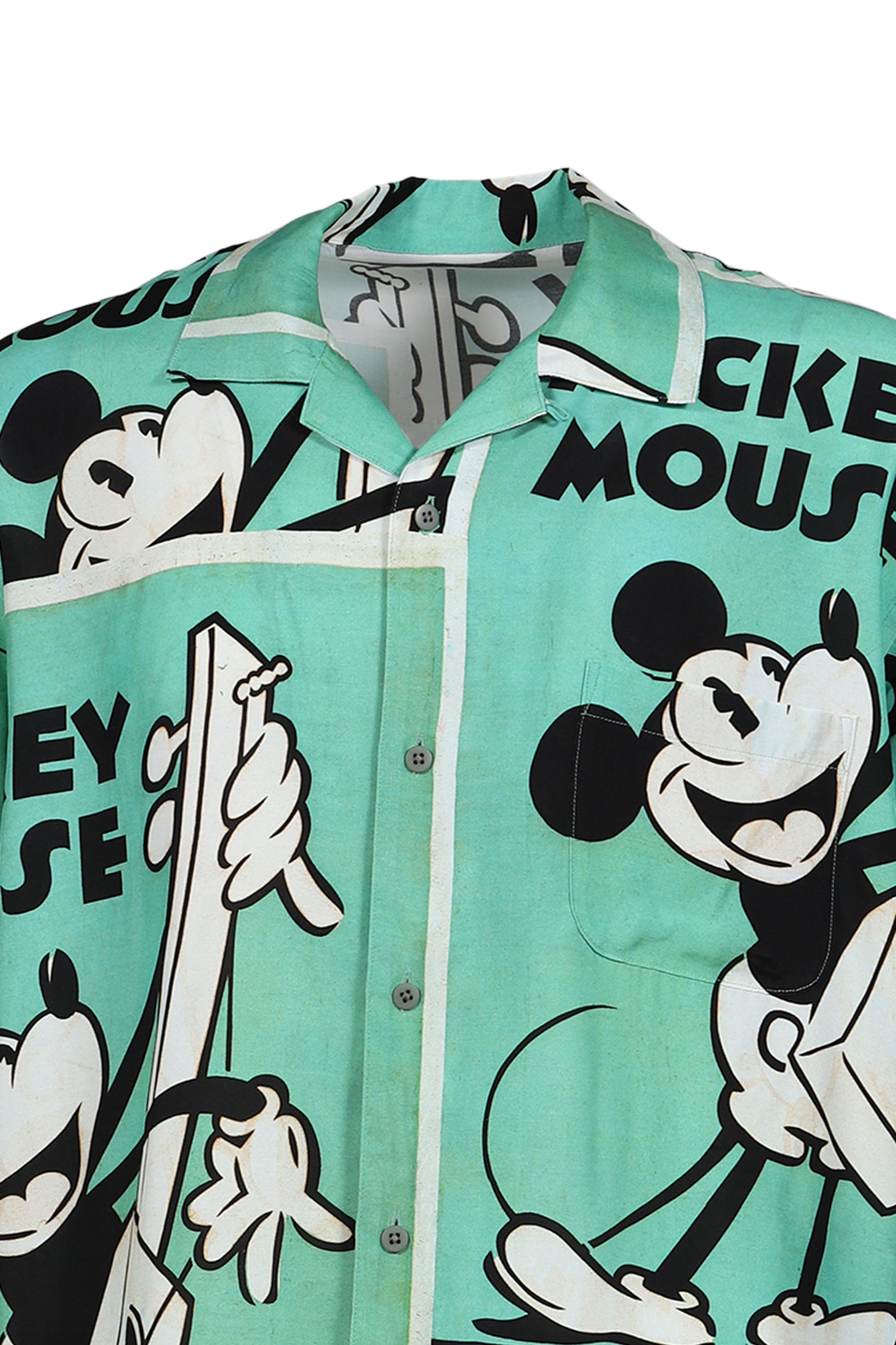 DISNEY VP / PC ALOHA COLLECTION ALOHA SHIRT / MICKEY & GUITAR / GRN