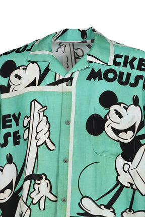 DISNEY VP / PC ALOHA COLLECTION ALOHA SHIRT / MICKEY & GUITAR / GRN