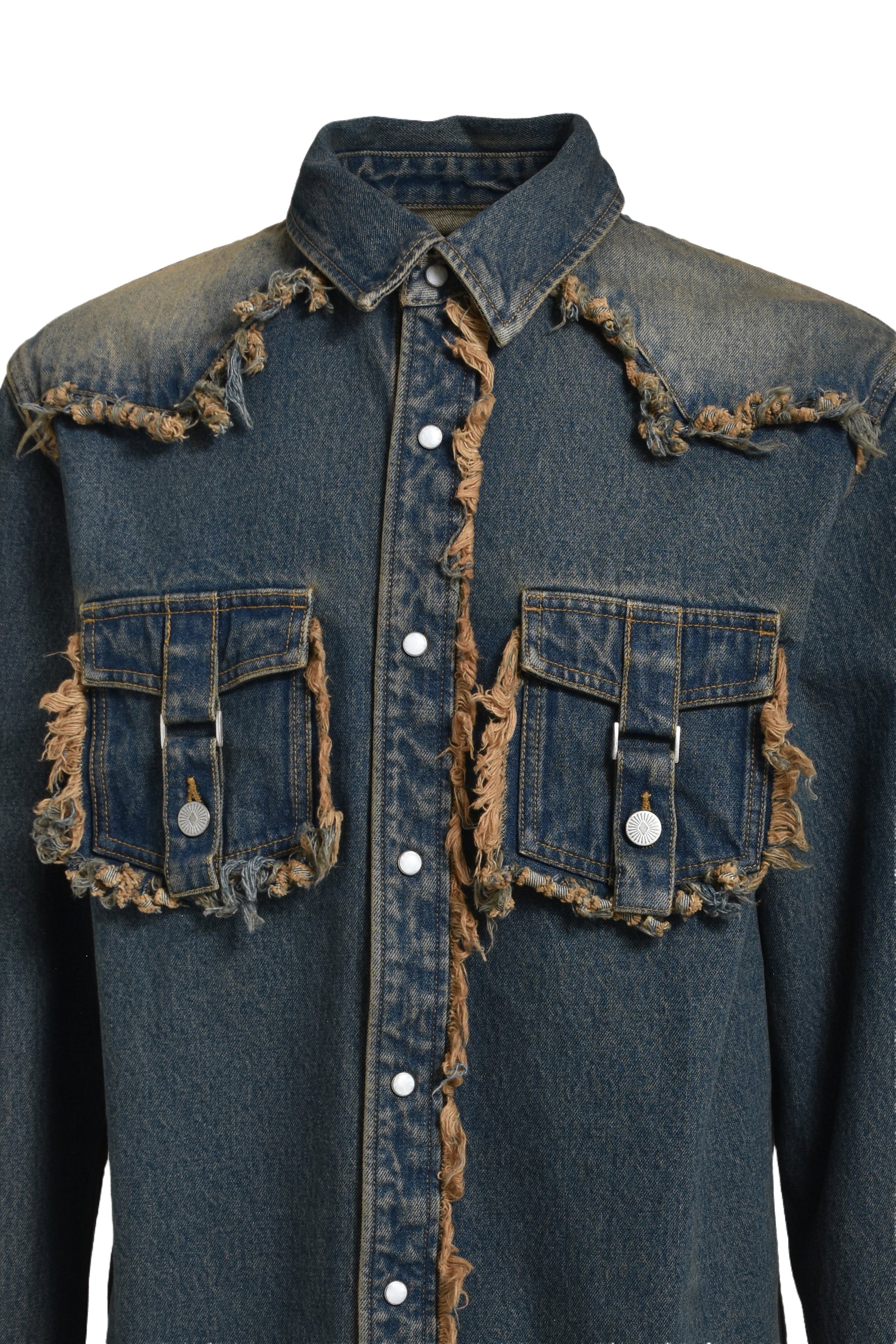 FRINGE DENIM SHIRTS / IND