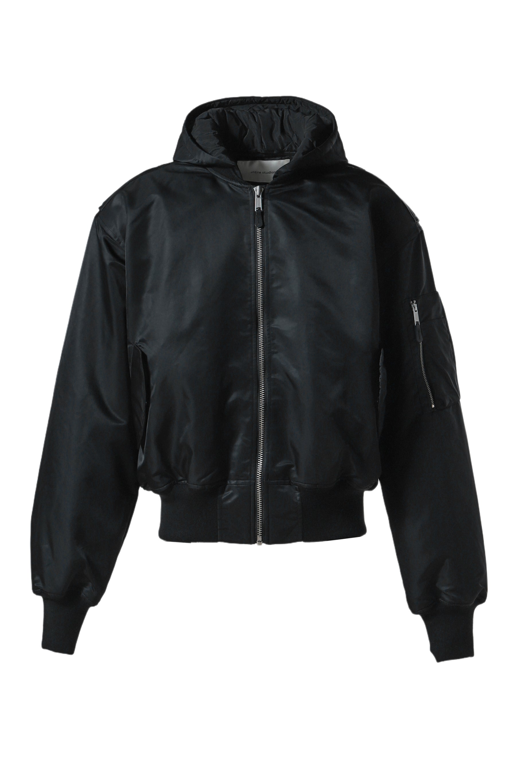 HOODED BROAD BOMBER / OIL