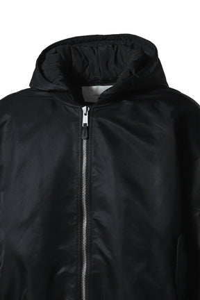 HOODED BROAD BOMBER / OIL