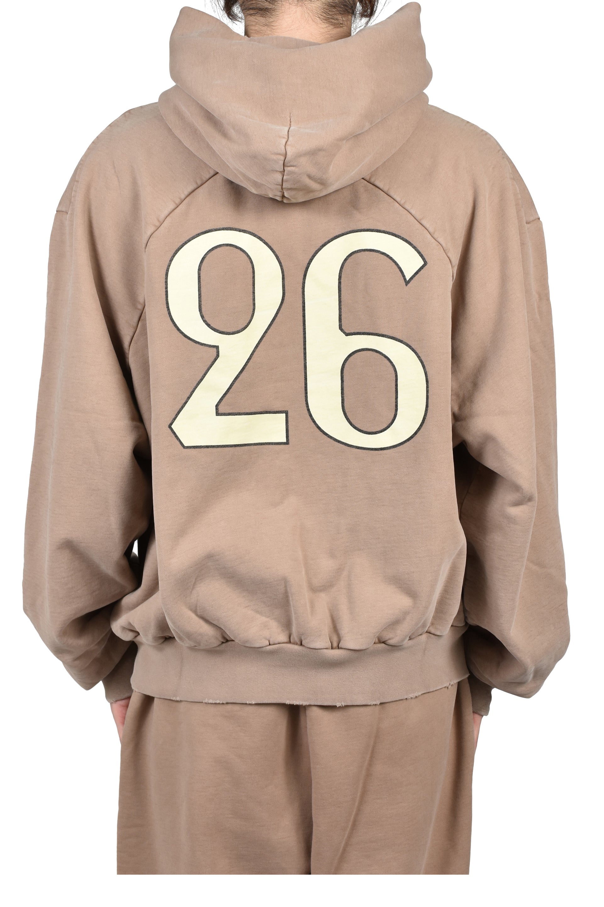 "26" CLASSIC FIT HALF RAGLAN HOODIE / DUNE PEARL