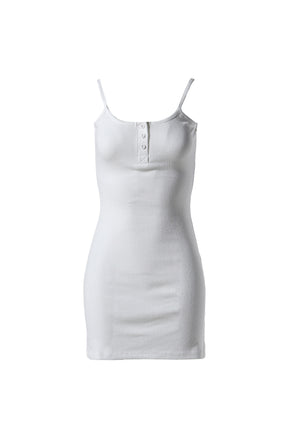 PROVINCE EYELET CAMI DRESS  / WHT