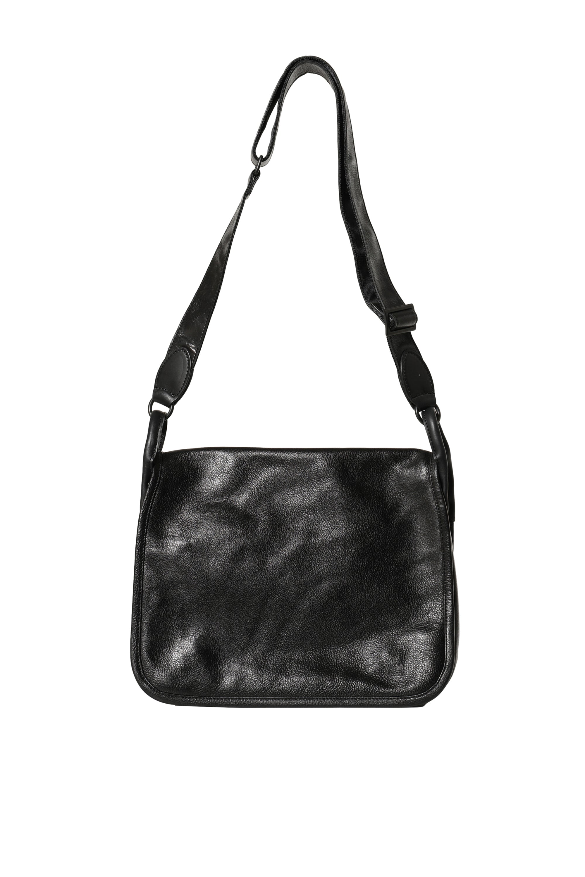 Yohji Yamamoto ヨウジヤマモトFW23 FLAP SHOULDER BAG / BLK -NUBIAN