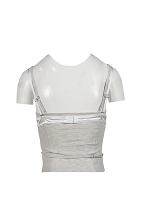 LAYERED UNDERWEAR CORSET / GRY