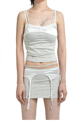 LAYERED UNDERWEAR CORSET / GRY