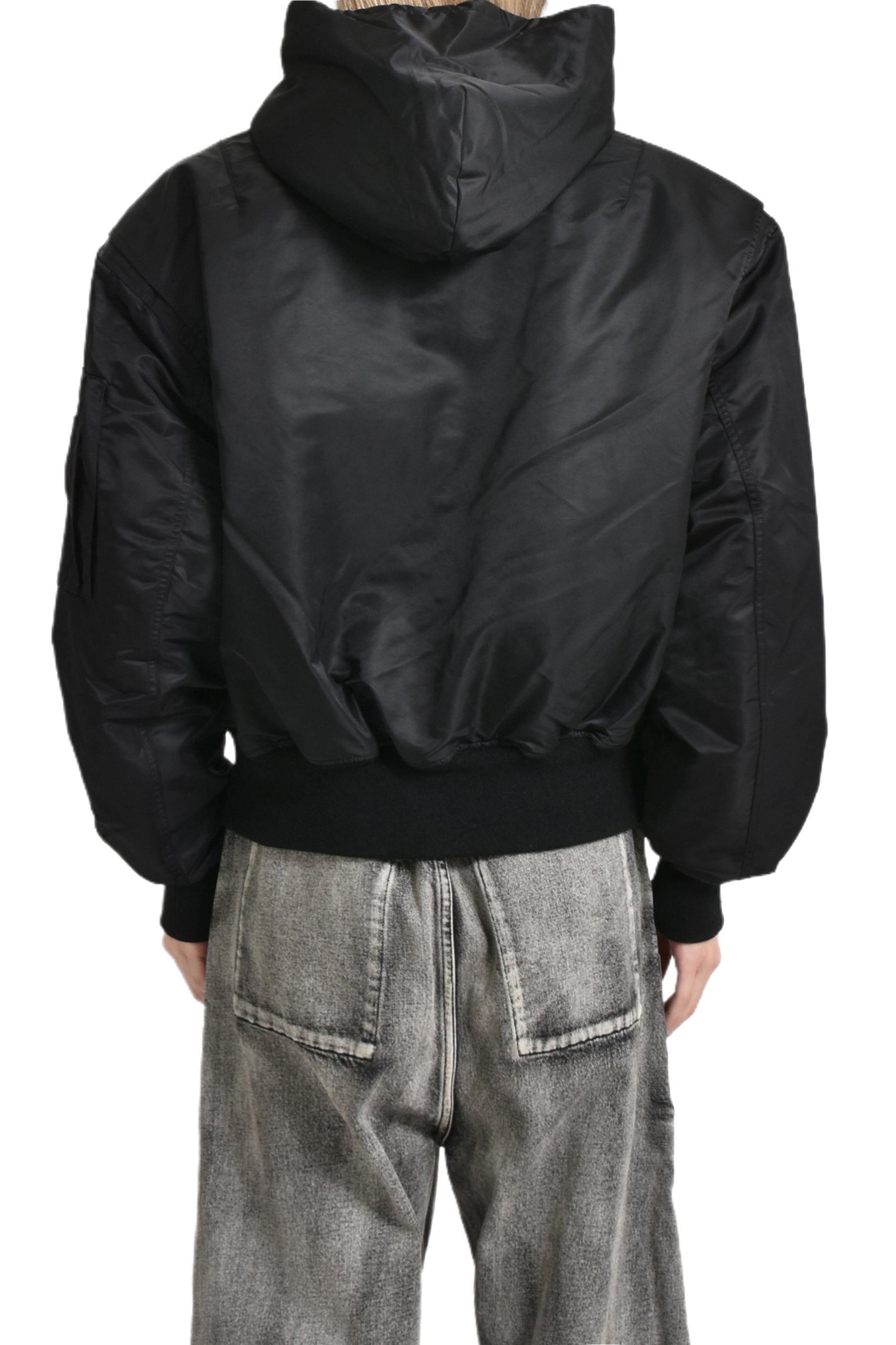 HOODED BROAD BOMBER / OIL