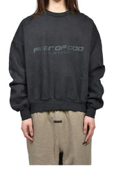 CROPPED RELAXED SWEATSHIRT / VTG BLK