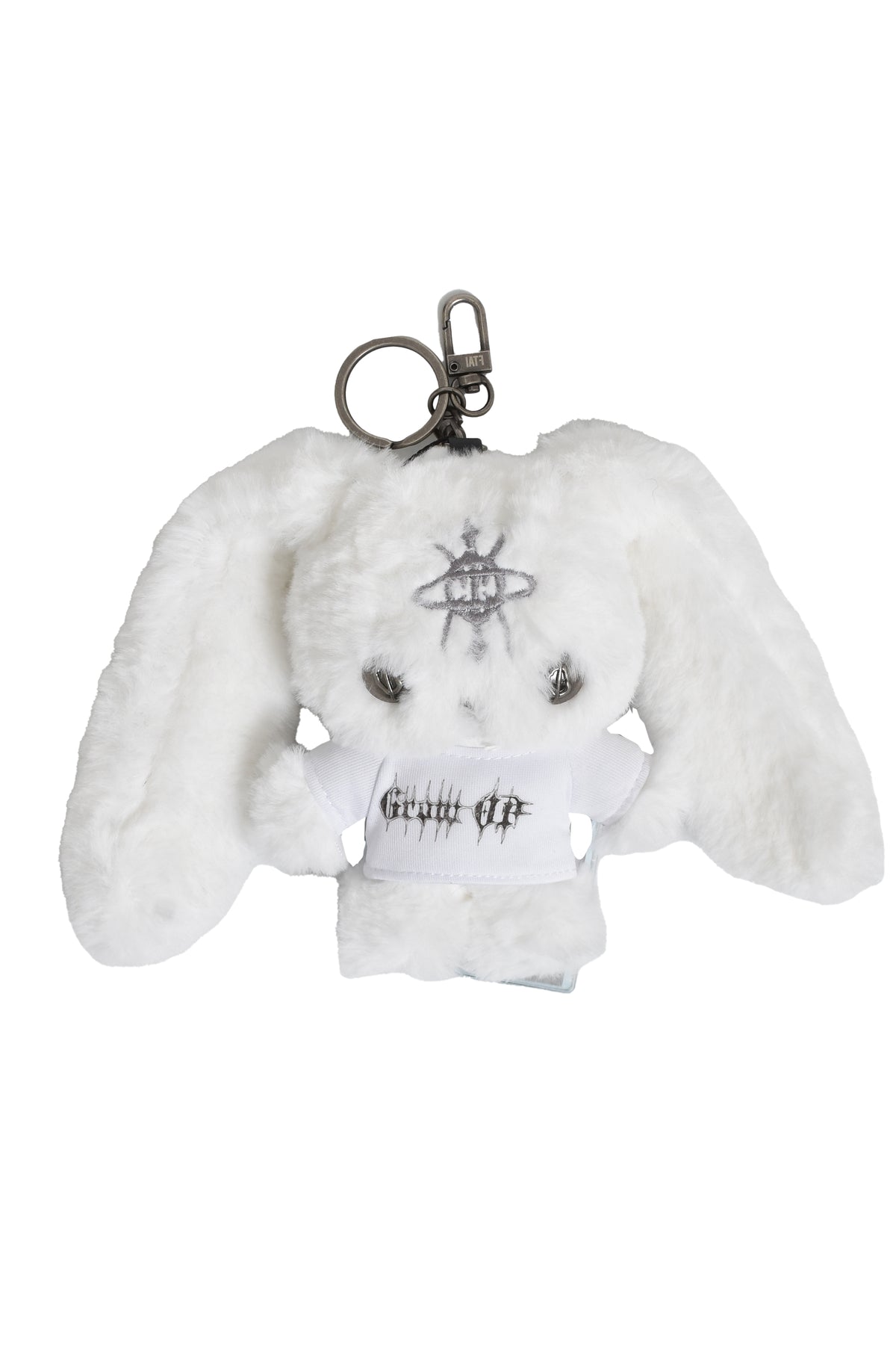 GROW OP RABBIT KEYRING / WHT