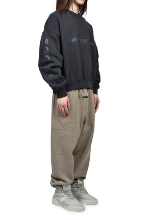 CROPPED RELAXED SWEATSHIRT / VTG BLK