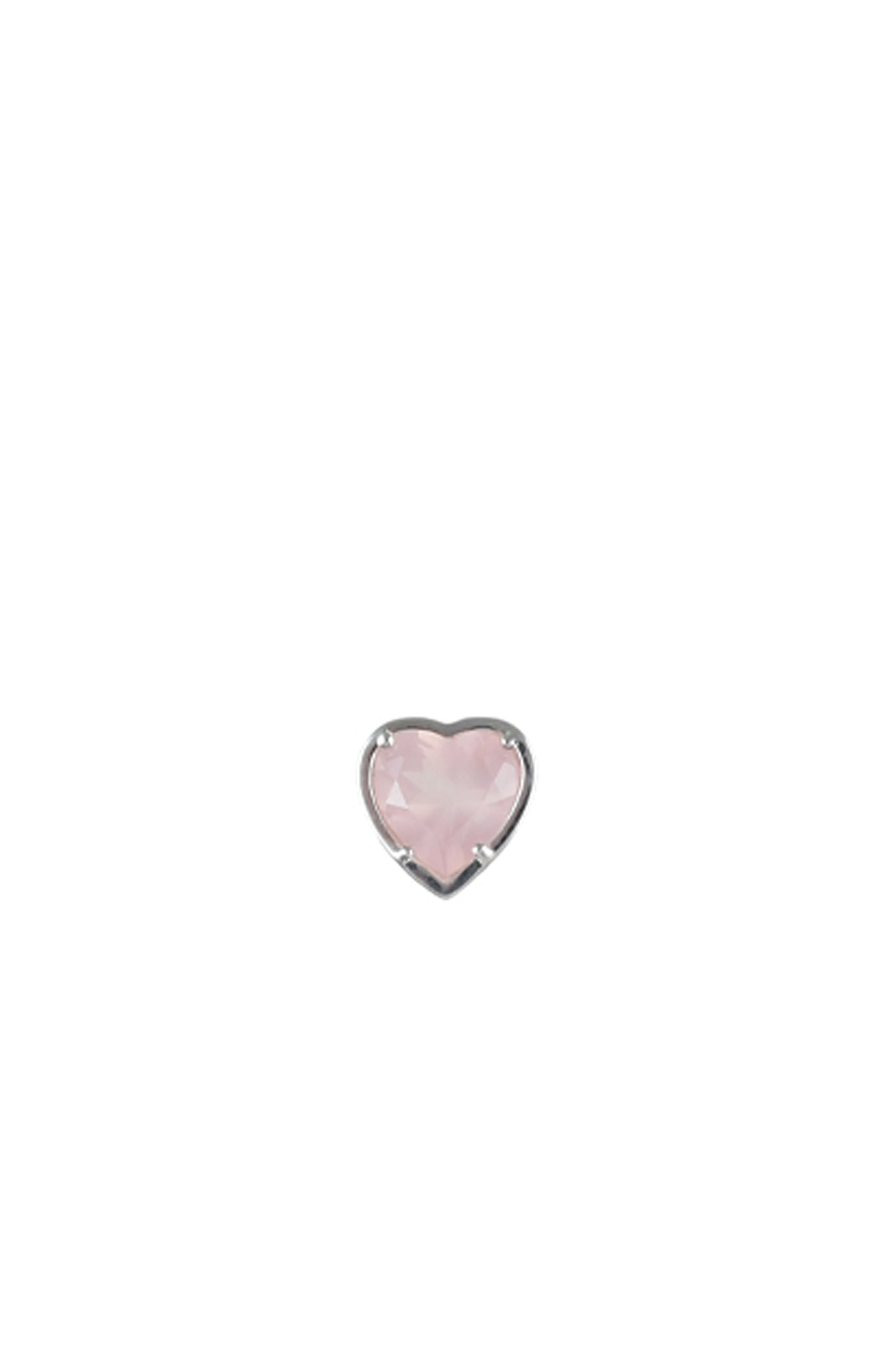 "LOVE" PIERCE (SV925) / ROSE QUARTZ