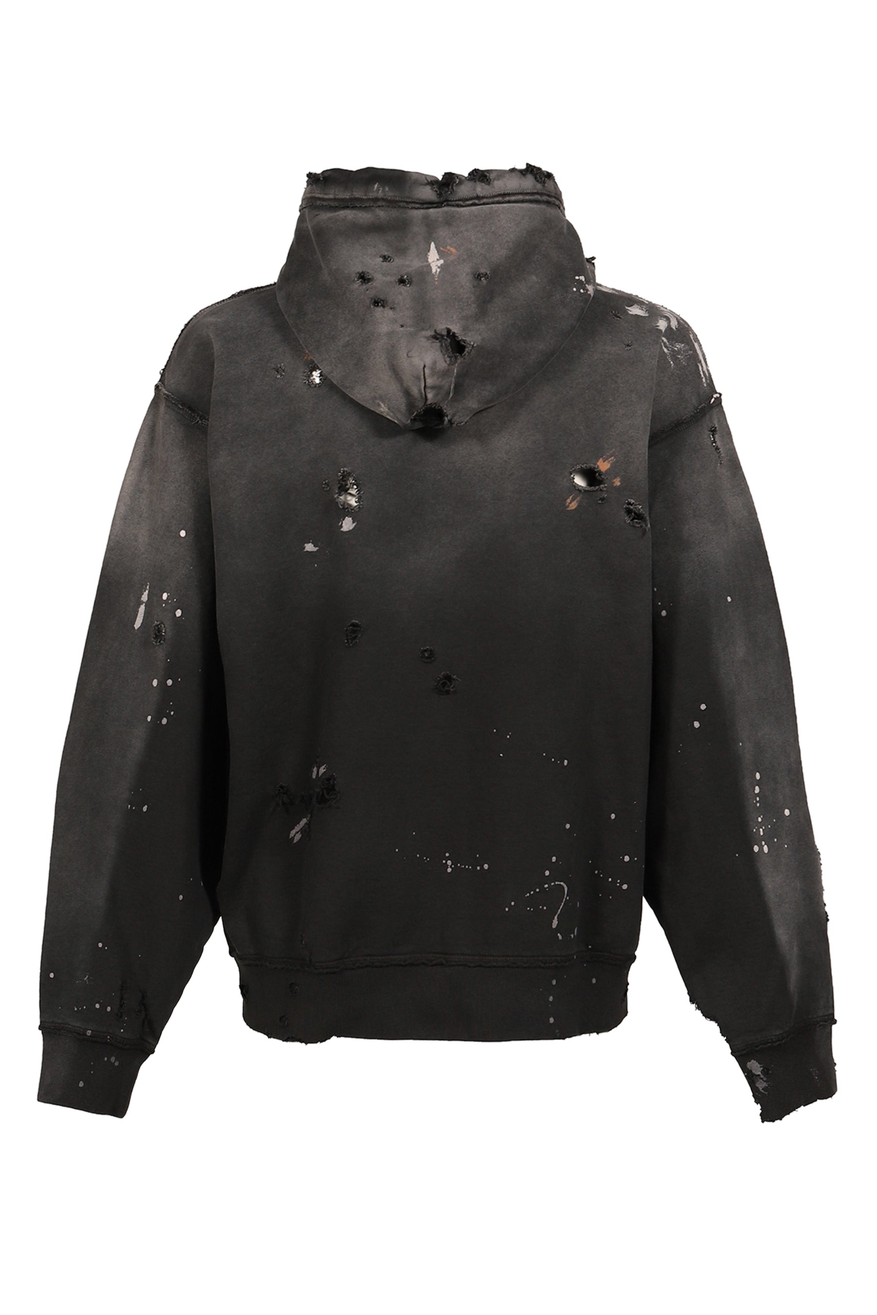 LUKE FLEECE HOODIE / BLK