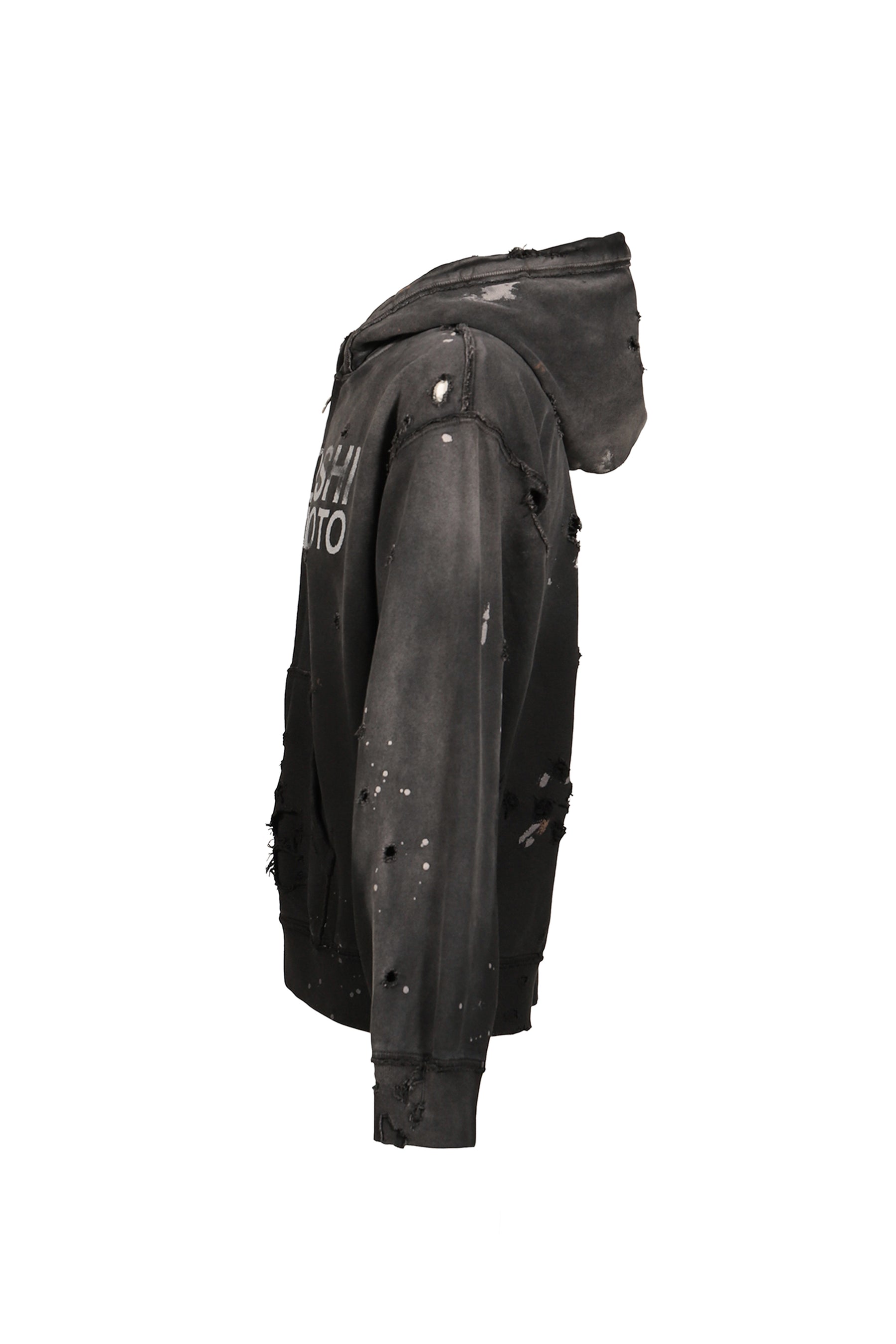 LUKE FLEECE HOODIE / BLK