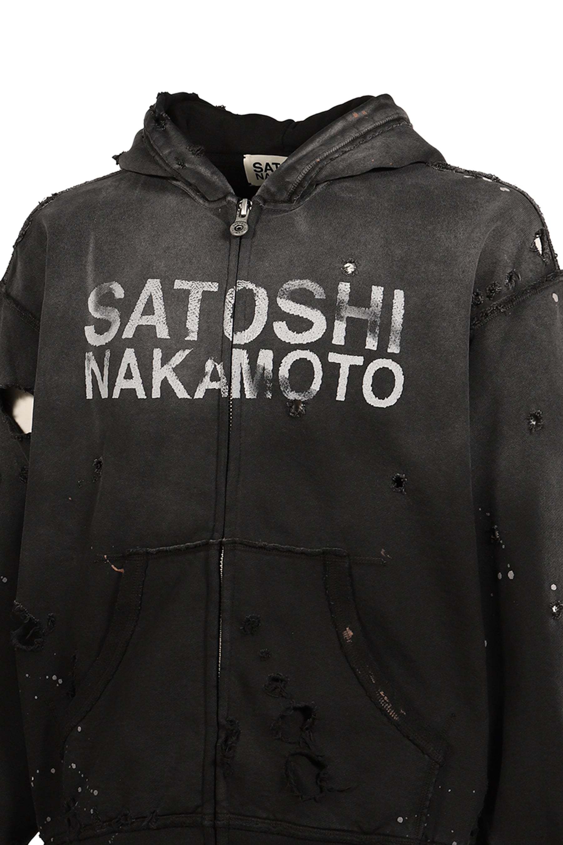 LUKE FLEECE HOODIE / BLK