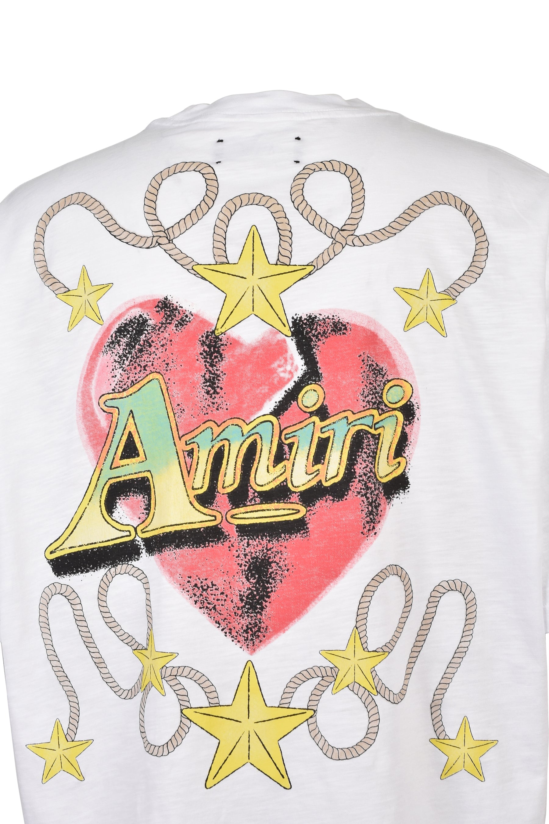 AMIRI HEART OS TEE / WHT
