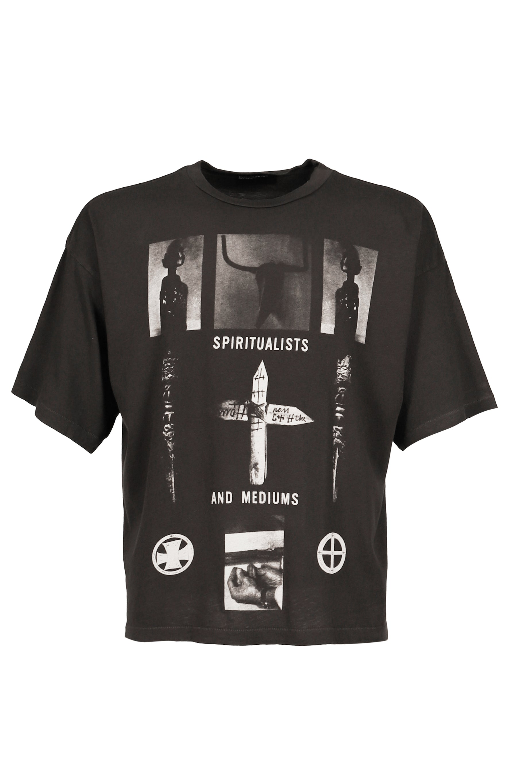 SPIRITUALISTS AND MEDIUMS T-SHIRT / WASHED BLK