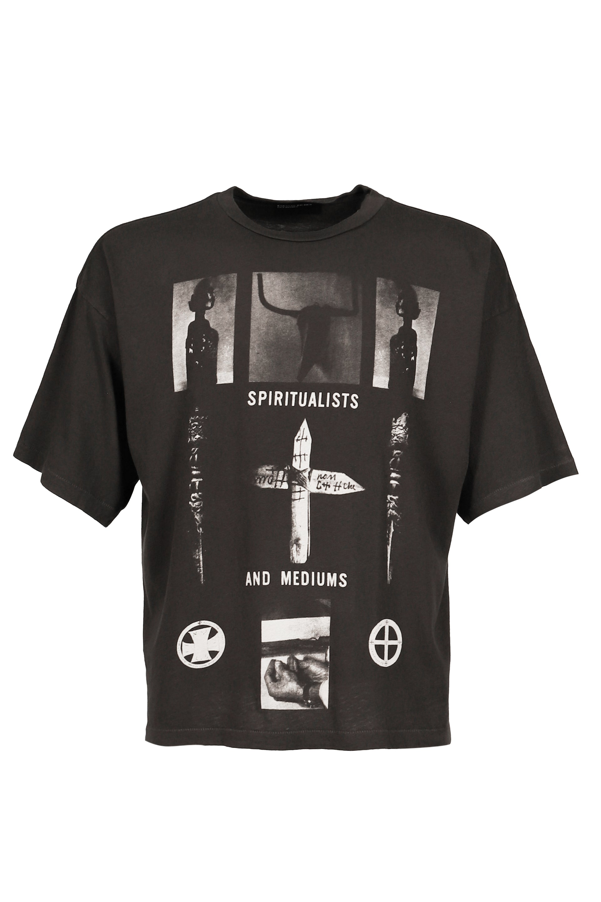 SPIRITUALISTS AND MEDIUMS T-SHIRT / WASHED BLK