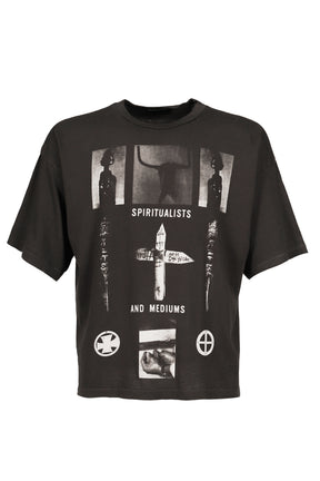 SPIRITUALISTS AND MEDIUMS T-SHIRT / WASHED BLK