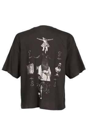 SPIRITUALISTS AND MEDIUMS T-SHIRT / WASHED BLK