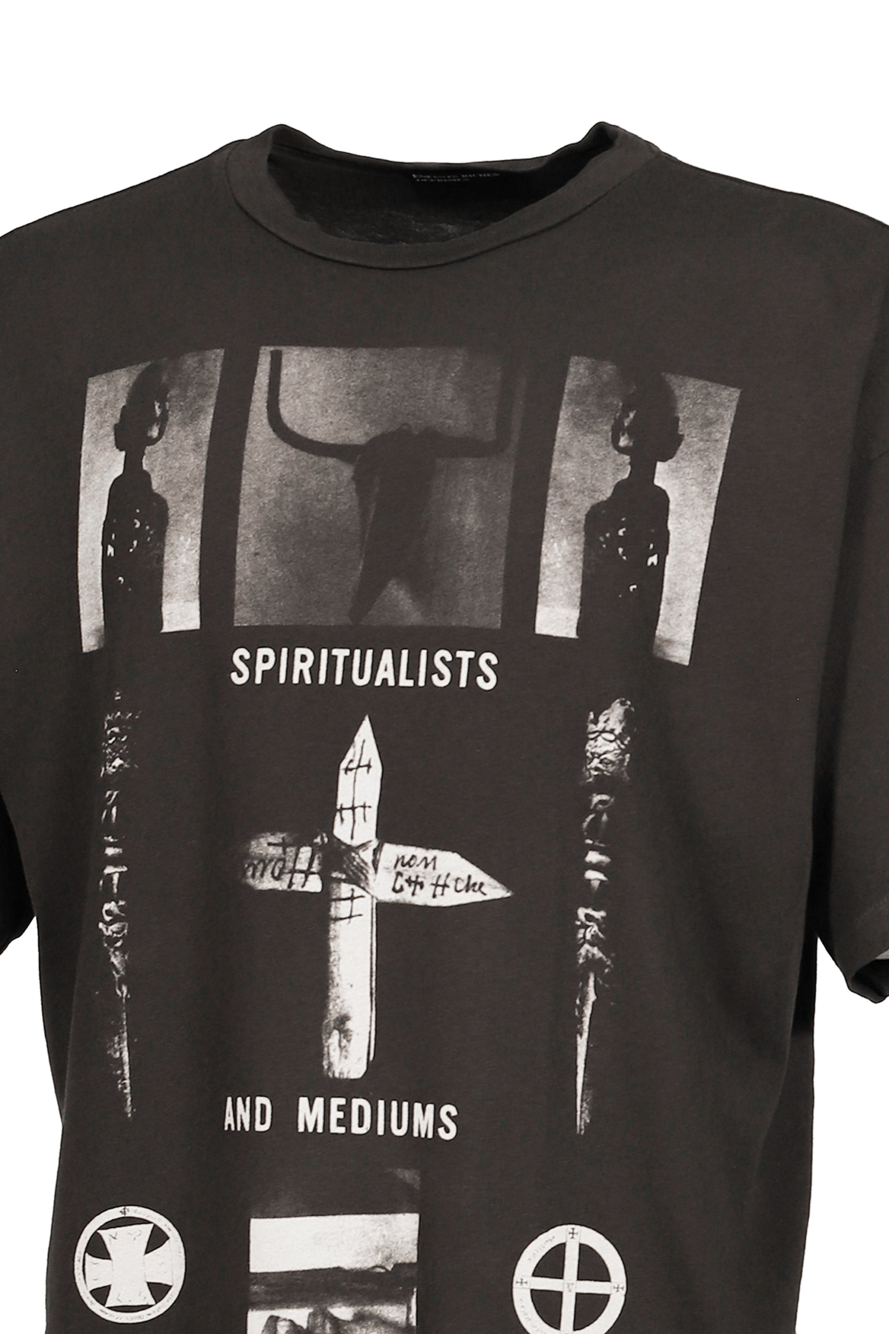 SPIRITUALISTS AND MEDIUMS T-SHIRT / WASHED BLK