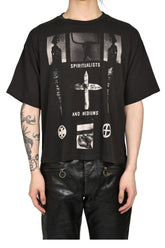 SPIRITUALISTS AND MEDIUMS T-SHIRT / WASHED BLK