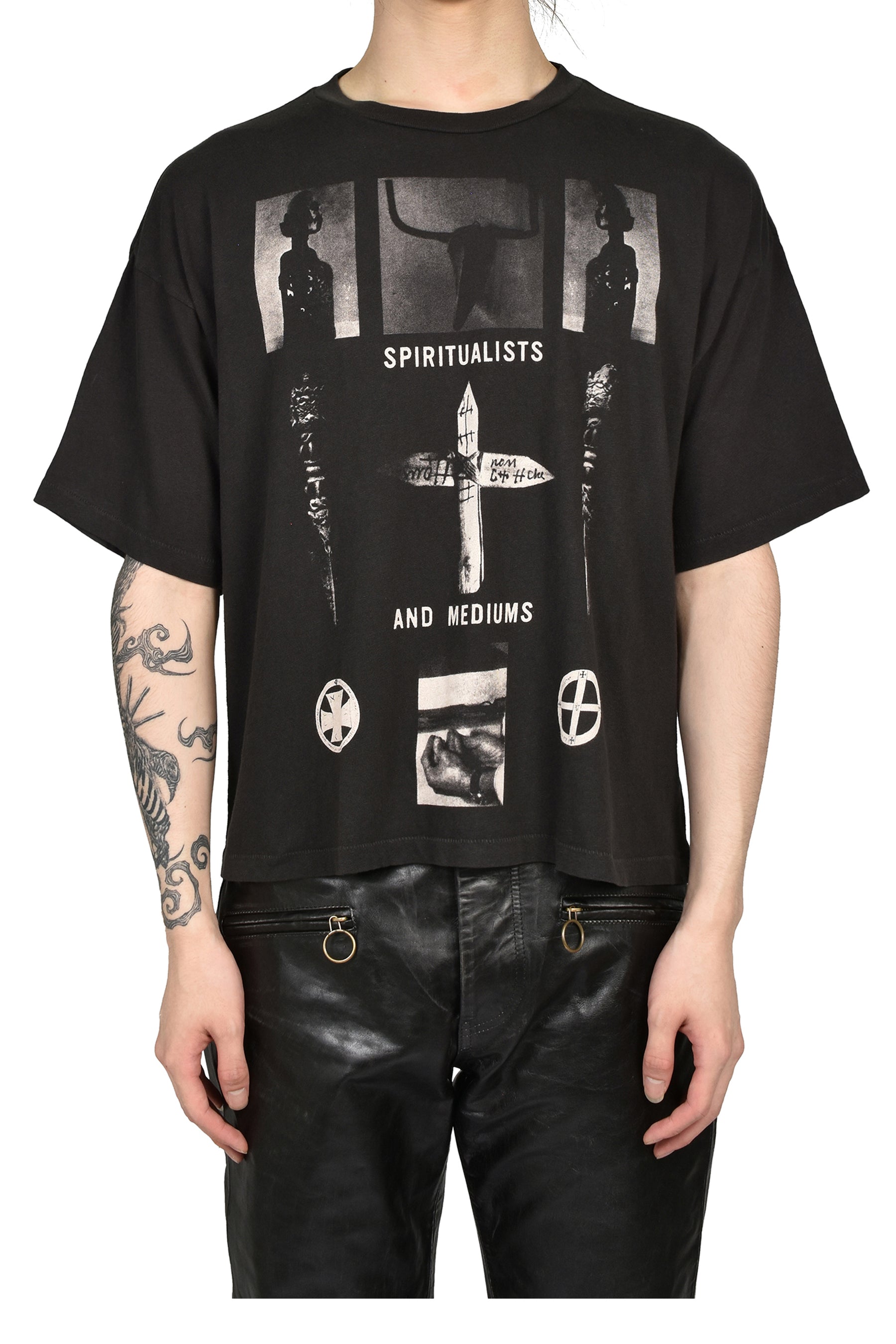 SPIRITUALISTS AND MEDIUMS T-SHIRT / WASHED BLK