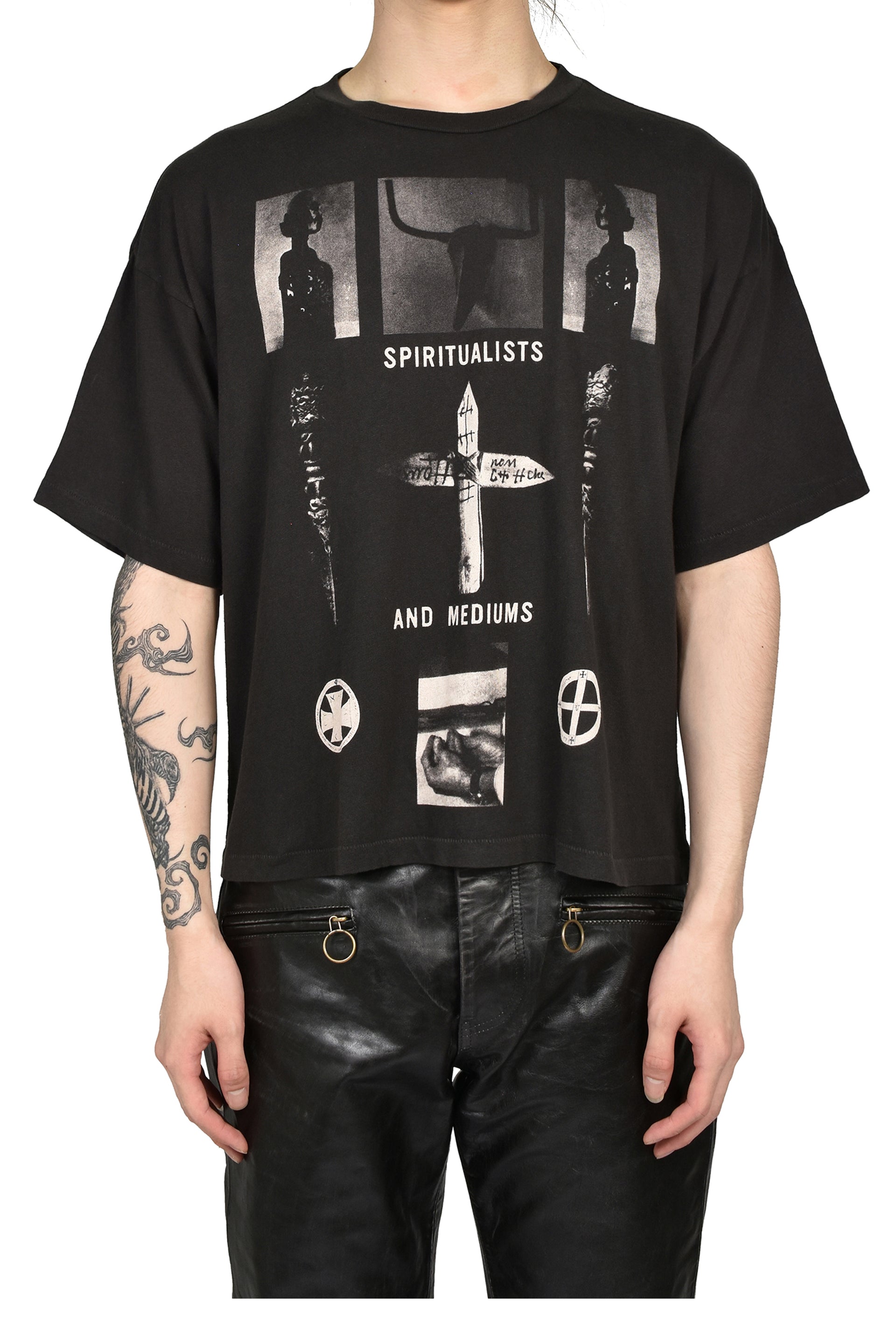 SPIRITUALISTS AND MEDIUMS T-SHIRT / WASHED BLK
