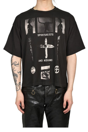 SPIRITUALISTS AND MEDIUMS T-SHIRT / WASHED BLK